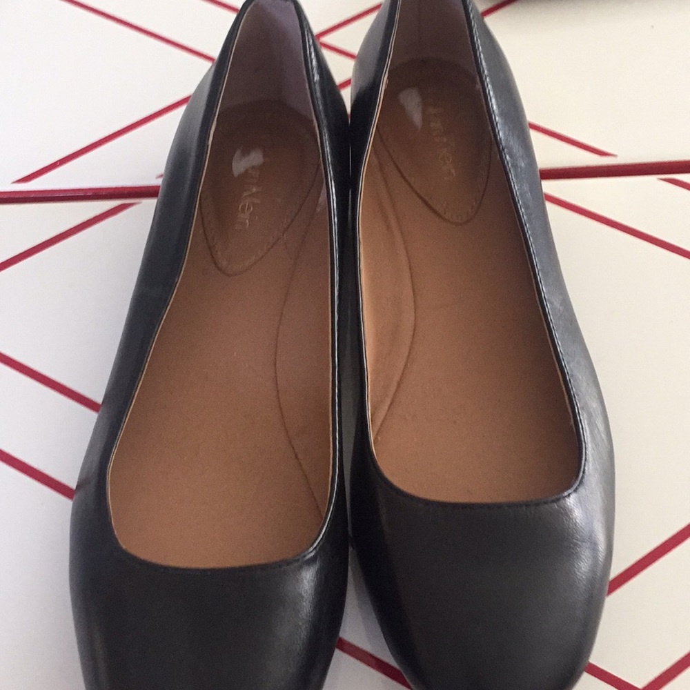 Calvin Klein metallic gold heel shoes